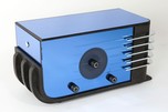 Rare Sparton 457X ’Euro Sled’ Radio Blue Mirror - Walter Dorwin Teague Design